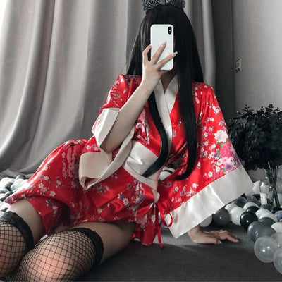 Yanina - Sexy Kimono-Nachthemd
